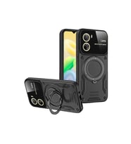 Vivo Y16 Kılıf Joy Lens Standlı Kapak - Siyah