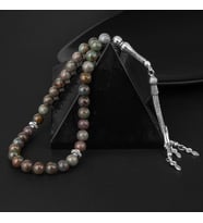 Ruby Kiyanit Doğal Taş Tesbih 33lük - 8mm (Çok Renkli)