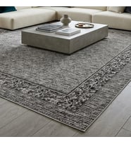 Savan İnce Desenli Kilim Yıkanabilir Pamuklu Dokuma 2x3 Metre Gri