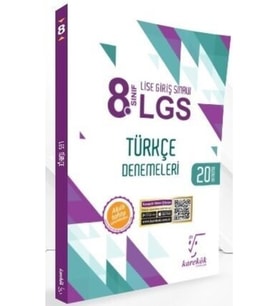 Karekök Yayıncılık 8. Sınıf Lgs Türkçe 20 Deneme Karekök Yayınları (Çok Renkli)