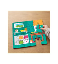 Çalışma Odası Dizaynı Tasarımlı 24 Parça Ahşap Çocuk Puzzle