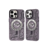 Apple İphone 14 Pro Kılıf Apollo Magneticsafe Desenli Kapak - Apollo Mor - 5