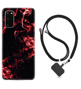 Samsung A02S A03S A10 A12 A13 A21S A22 Kılıf Boyun Askılı Silikon Red Smoke 1745