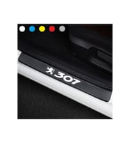 Peugeot 307 İçin Uyumlu Aksesuar Oto Kapı Eşiği Sticker Karbon 4 Adet