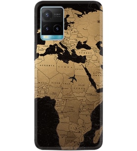 Vivo Y11S Y21S Y20 Y20S Y70 Kılıf Desemli Silikon Map Planet 1656