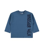 Civil Boys Dinosaur Walk Baskılı 2-5 Yaş Sweatshirt - Mavi