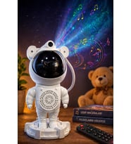 Glr MXS-003 Uzay Astronot Gökyüzü Lazer Projeksiyon ve Bluetooth Hoparlör Gece Lambası