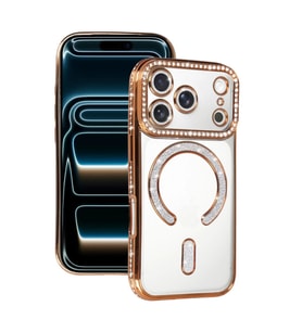 İphone 17 Pro Max Joke Simli Magneticsafe Kılıf - Turuncu