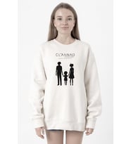 Clannad Anime After Story Beyaz Kadın 2ip Sweatshirt