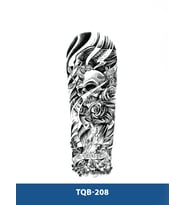 TQB-208 KARTAL VE KURUKAFA DESEN GEÇİCİ KOL DÖVMESİ-TATTO