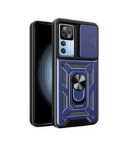 Coverzone Xiaomi Mi 12T ile Uyumlu PhoenixShield S�rg�l� Kamera Korumal? Kapak Tam Koruma Manyetik Vega Kapak K?l?f Lacivert