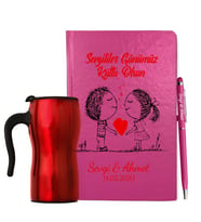 Sevgililer Gününe Özel Defter Kalem & Termos Mug Hediye Seti 19