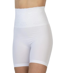 Amora Secret Beyaz Mı Emay 2091 Önü Dantelli Yüksek Bel Boxer Korse