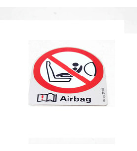 6 Adet 3b0010219 Airbag Hava Yastigi Uyari Etiketi