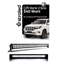 80cm 240W Off Road Tepe Lambası Led Bar Beyaz Aydınlatma