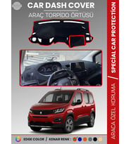 PEUGEOT RİFTER (2018-2025) Torpido Örtüsü Ön Göğüs Koruma Torpido Koruma Tam Uyum Kaymaz Özel Kesim