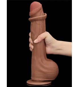 ETSMagaza Dual Layer Çift Katmanlı Dildo 29 cm Melez