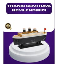 Titanik Gemi Tasarımlı LED Işıklı Hava Nemlendirici Buhar Efektli Oda Difüzörü