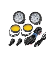 2 li set Motosiklet LED Sis Farı Metal Gövde D7 Led Enduro GS Serileri Uyumlu