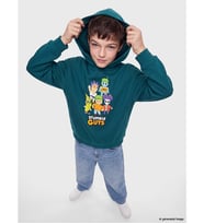 LCW Kids Petrol Stumble Guys Baskılı Erkek Çocuk Sweatshirt