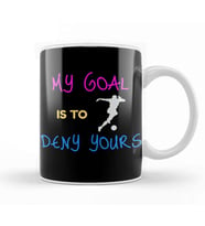 My Goal Is To Deny Yours Goalie Defender Kupa Bardak Porselen