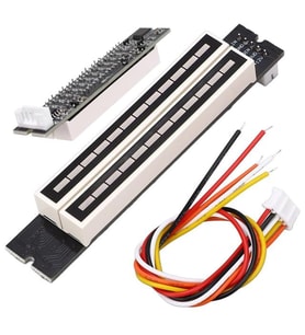 12Bit Led Müzik Seviyesi Gösterge Modülü Turuncu Kırmızı DC12Volt (4767)
