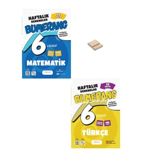 6. Sınıf Bumerang Matematik ve Türkçe 32 Haftalık Denemeleri + Telefon Standı