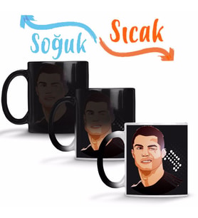 Cristiano Ronaldo Sihirli Kupa Bardak Porselen