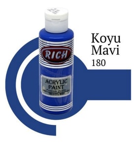 Rich Master Akrilik Boya 120 cc. 180 Koyu Mavi 