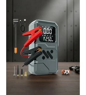 Taşınabilir Araç Akü Takviye ve Hava Kompresörü Powerbank Özellikli