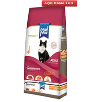 Paw Paw Gourmet Gurme Yetişkin Kedi Maması 1 Kg AÇIK