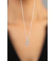 Elika Silver Kadın Yılan Model 925 Ayar Gümüş Kolye
