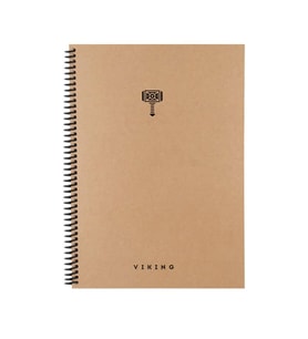 Keskin Color Viking Sert Kapak Spiralli Defter 20x28 cm 100 yp Çizgili