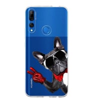 PrintiFy Huawei Y9 Prime 2019 ile Uyumlu 1mm Slim Fit Köpek 2 050e Baskılı Şeffaf  Kılıf