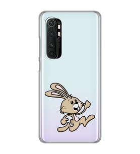 Xiaomi Mi Note 10 LITE Uyumlu Tavşan Tasarımlı Şeffaf Telefon Kılıfı