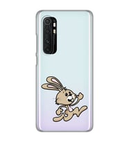 Xiaomi Mi Note 10 LITE Uyumlu Tavşan Tasarımlı Şeffaf Telefon Kılıfı