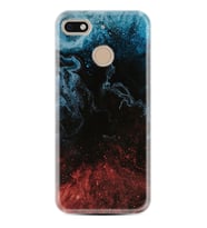 General Mobile GM8 Go GM9 GM20 Pro Plus Kılıf Desemli Silikon Red Blue Black Abstact 1386