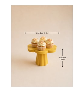 Cupcake Ayaklı Stand Sarı