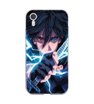 Iphone XR Uyumlu Naruto Sasuke Tasarımlı Şeffaf Telefon Kılıfı