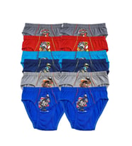12li Erkek Çocuk Desenli Slip Külot Pamuklu Kaliteli Renkli (Karışık)