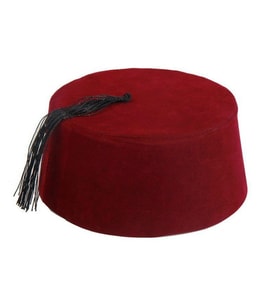 Bordo Renk Osmanlı Fesi 6 No 6-7 Yaş