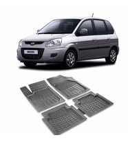 HYUNDAİ MATRİX Havuzlu Oto Paspas (PRS) (Siyah-Gri)