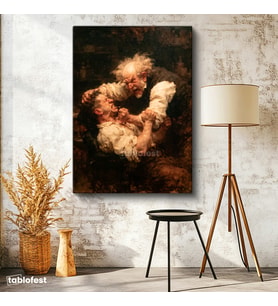 Dikey Kanvas Tablo Diş Hekimi Klasik Sanat Tablosu Ev Ofis Duvar Dekoru