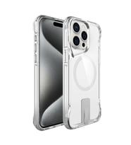 iPhone 15 Pro Max Kılıf Magsafe Şarj Özellikli T-Max Standlı Kılıf (Renksiz)