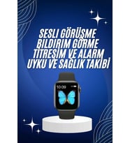 Mey İthalat® Arama Cevaplayabilen Akıllı Saat Bluetooth Bağlantılı Sosyal Medya Girişli