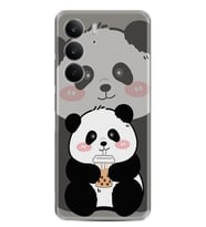 Realme C75 Kılıf Boutique Baskılı Resimli Milkshake Panda Pcode -058