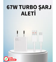 Northcity 67W Hızlı Şarj Adaptörü - Samsung S23 Ultra S24 Uyumlu Tip-C Lightning Kablo Dahil