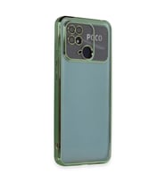 Xiaomi Redmi 10c Kılıf Razer Lensli Silikon - Yeşil