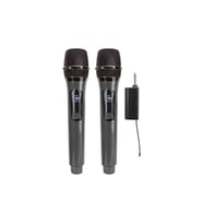 Sline T-MT07-EE Uhf Sabit Frekanslı 2 Adet Kablosuz Telsiz El Mikrofon (Siyah)