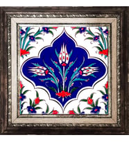 Armada Çini 20x20 Cm Ac 45 Kütahya Çinisi İznik Desenli Çini Pano